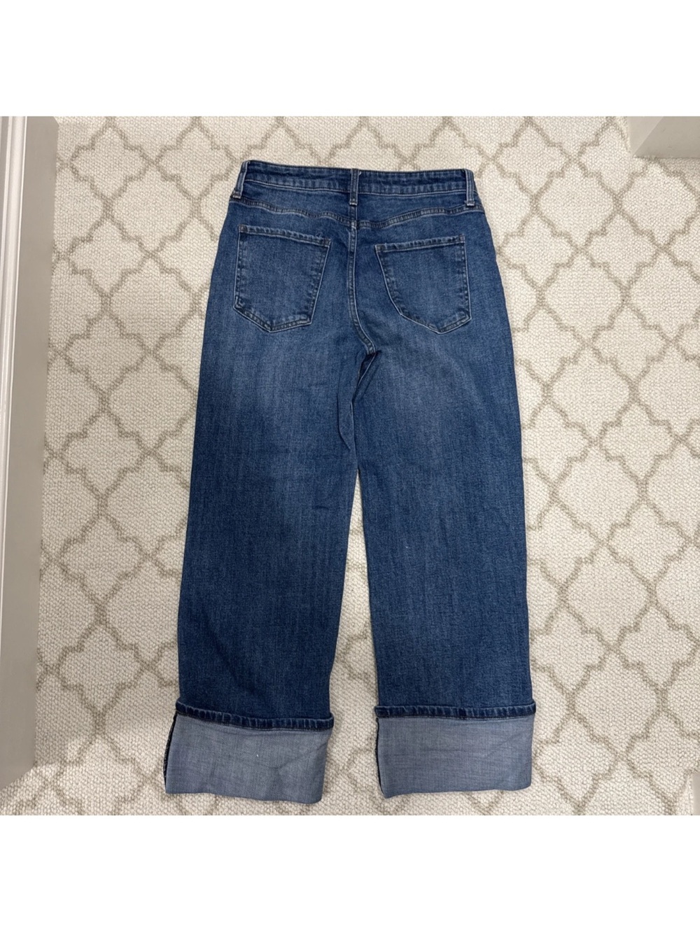 Kut From The Cloth Sienna Large Cuff High Waist Wide Leg Jeans Size 6 Women’s - Picture 2 of 7